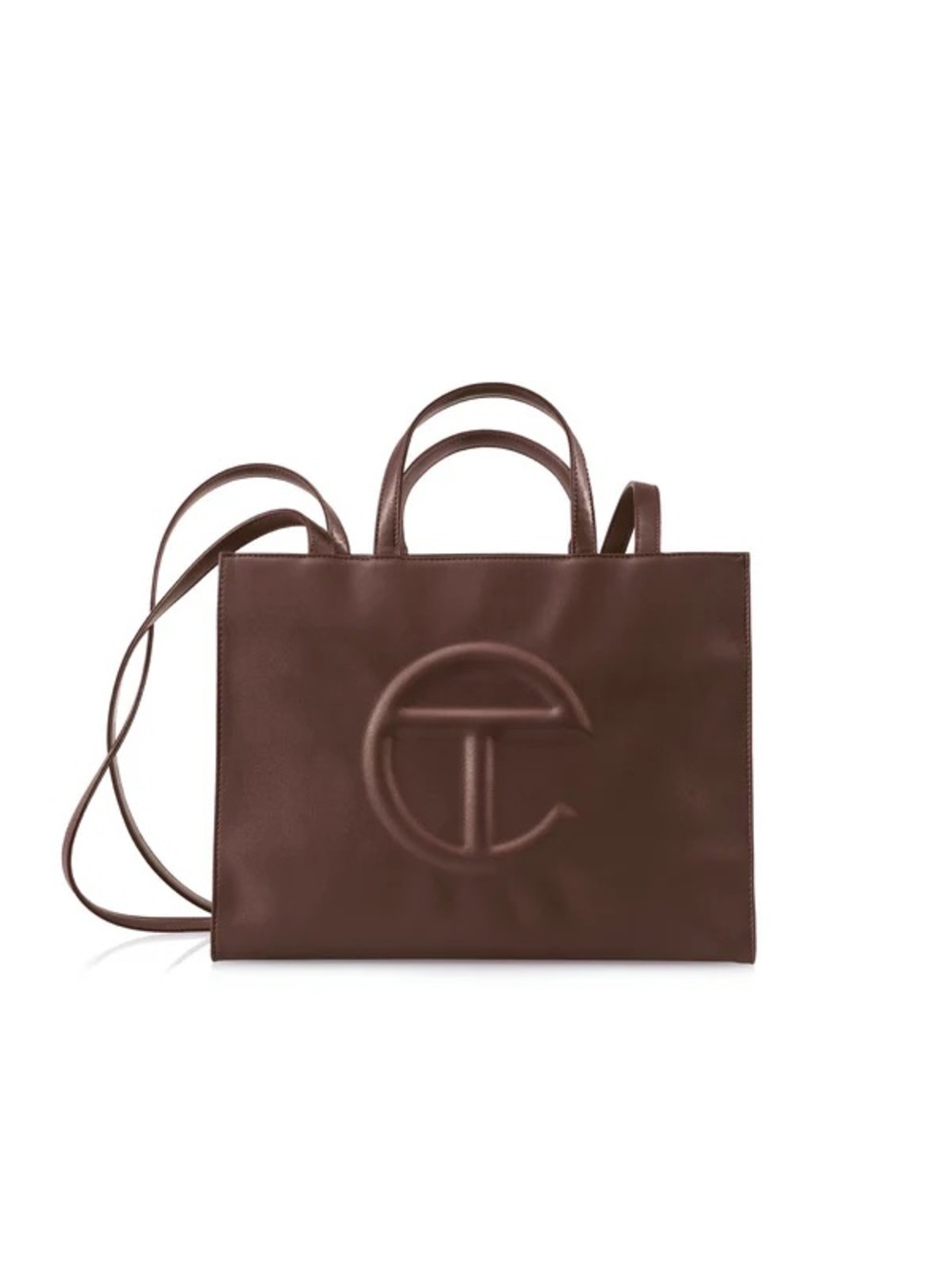 Telfar Chocolate Brown Logo Tote